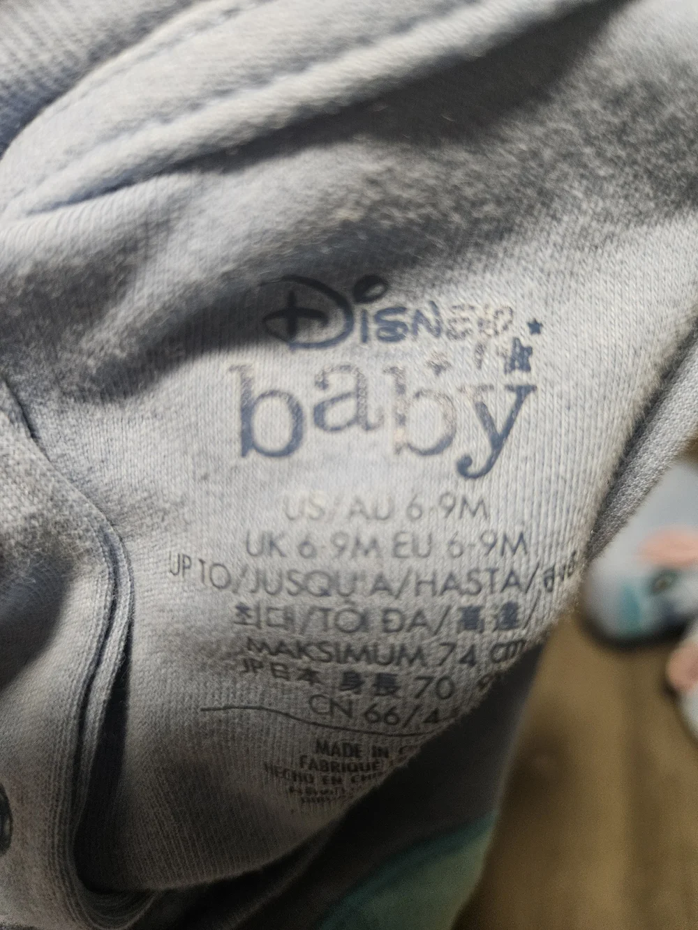 Disney Light Blue Stitch Bodysuit Set with Hat and Booties